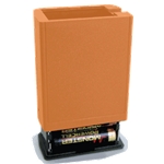 Bendix King OEM "AA" Clamshell Battery Case Orange - Part #LAA0139